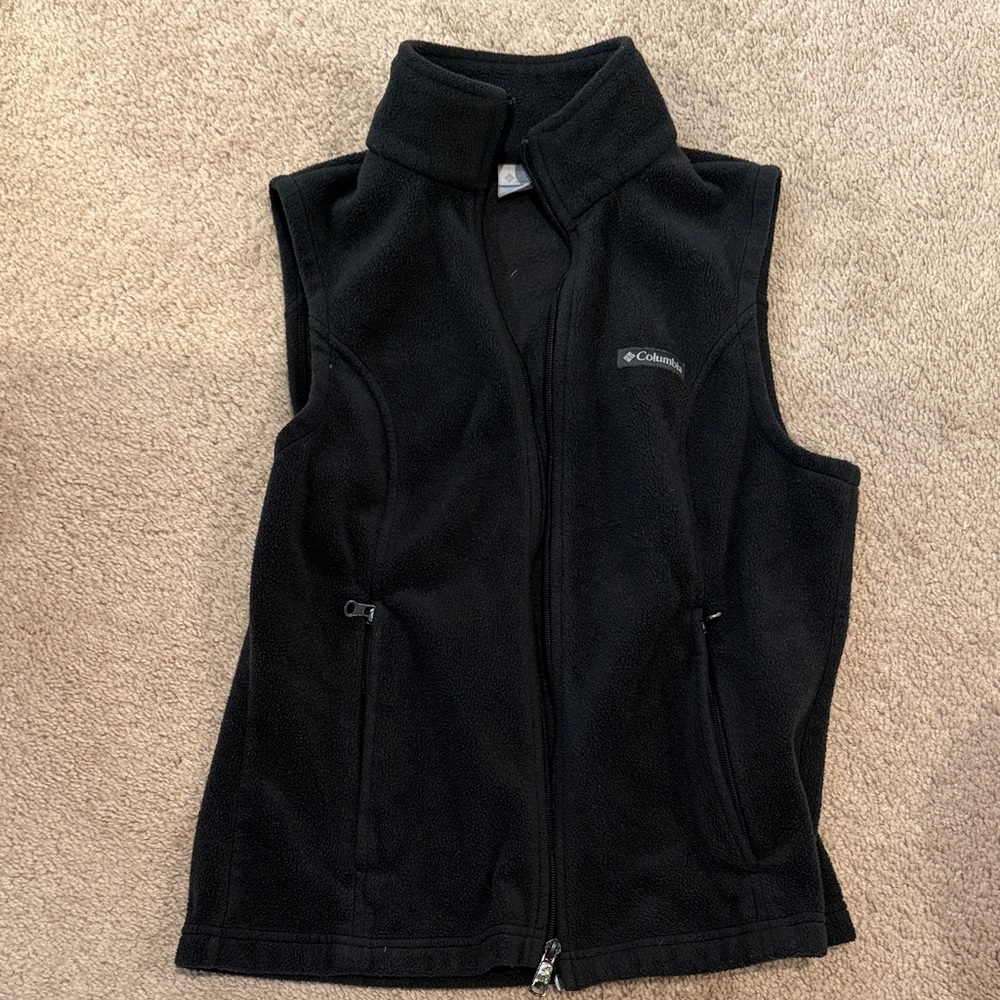 Columbia Midnight Black Fleece Vest